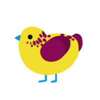 (unnamed), a yellow and wine chicken with a neck-speckle pattern