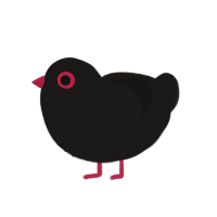 (unnamed), a sable chicken with a lace pattern