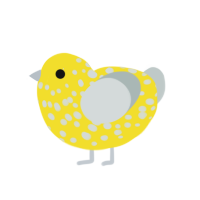 (unnamed), a yellow and silver chicken with a speckle pattern