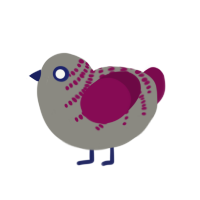 (unnamed), a ash and wine chicken with a half-bar pattern