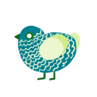 (unnamed), a sea and apple chicken with a lace pattern