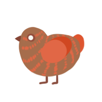 (unnamed), a brown and vermilion chicken with a bar pattern