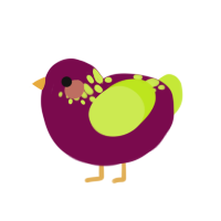 Purple Radish, a wine and lime chicken with a neck-speckle pattern