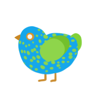 (unnamed), a sky and grass chicken with a speckle pattern