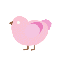 (unnamed), a rose and pink chicken with a lace pattern