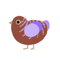 (unnamed), a russet and lilac chicken with a half-bar pattern