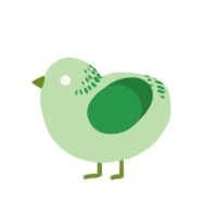 Pepo, a gluppy and viridian chicken with a neck-band pattern