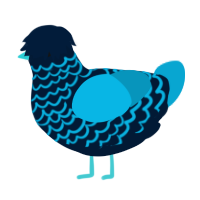 (unnamed), a tumblr and cerulean chicken with a lace pattern