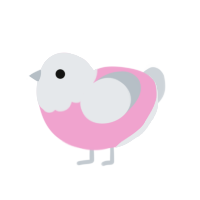 YASS fog, a pink and mist chicken with a head pattern