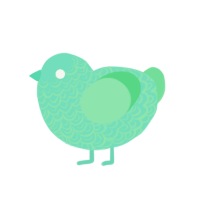 triple mint, a mint chicken with a double-lace pattern