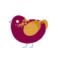 (unnamed), a maroon and orange chicken with a neck-speckle pattern