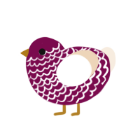 (unnamed), a wine and cream chicken with a lace pattern