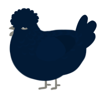 (unnamed), a tumblr chicken with a half-lace pattern