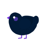 Nalia, a tumblr chicken with a lace pattern