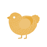 Mituna, a honey chicken with a lace pattern