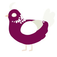 Seer of Souls, a wine and white chicken with a neck-speckle pattern