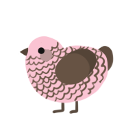 (unnamed), a rose and bark chicken with a lace pattern