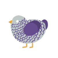 (unnamed), a silver and overcast chicken with a lace pattern