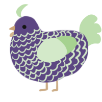 Snapdragon, a overcast and gluppy chicken with a lace pattern