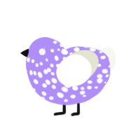 (unnamed), a lilac and white chicken with a speckle pattern