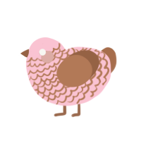 (unnamed), a rose and brown chicken with a lace pattern