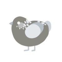 (unnamed), a ash and mist chicken with a neck-speckle pattern