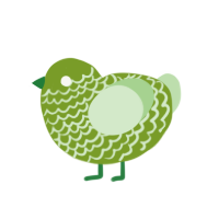 (unnamed), a chartreuse and gluppy chicken with a lace pattern