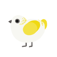 yolk, a white and yellow chicken with a neck-band pattern