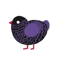 (unnamed), a sable and overcast chicken with a lace pattern