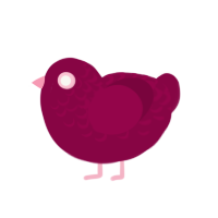 (unnamed), a maroon chicken with a half-lace pattern