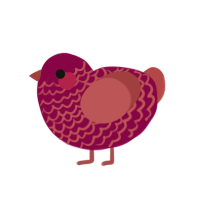 diablo sauce, a maroon and red chicken with a lace pattern