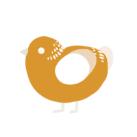 (unnamed), a orange and cream chicken with a neck-band pattern