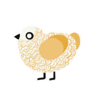 (unnamed), a white and honey chicken with a double-lace pattern