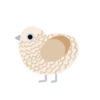 (unnamed), a cream and beige chicken with a lace pattern