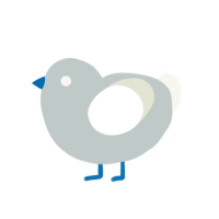 egg, a silver and white chicken