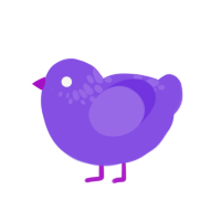 (unnamed), a blurple chicken with a neck-speckle pattern