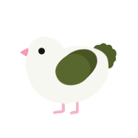 (unnamed), a white and olive chicken