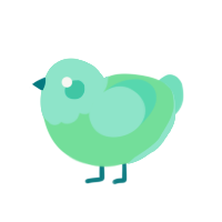 (unnamed), a spring and mint chicken with a head pattern