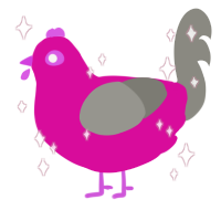 Jeffree Star, a fuchsia and ash chicken