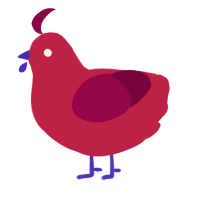 (unnamed), a crimson and maroon chicken