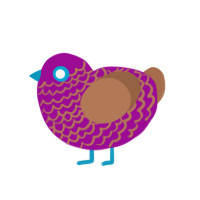 (unnamed), a plum and brown chicken with a lace pattern