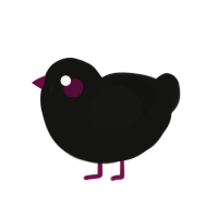 Jane Eyre, a black chicken