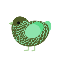 (unnamed), a olive and spring chicken with a lace pattern