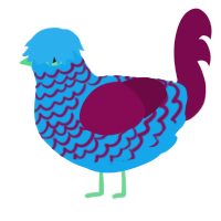 (unnamed), a sky and wine chicken with a lace pattern