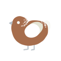 (unnamed), a brown and white chicken with a neck-band pattern