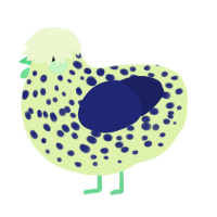 (unnamed), a apple and navy chicken with a speckle pattern