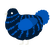 Seafloor, a tumblr and ultramarine chicken with a bar pattern