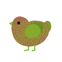 (unnamed), a brown and chartreuse chicken with a lace pattern