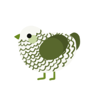 (unnamed), a white and olive chicken with a lace pattern