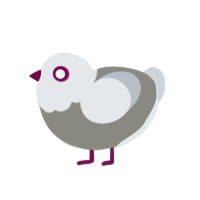 (unnamed), a ash and mist chicken with a head pattern